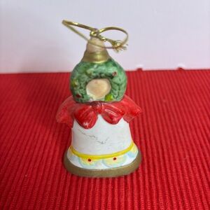 Vintage Christmas Ornament with Red and Green Accents